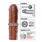 FANTASY X- TENSIONS - MEGA 2 EXTENSIÓN MARRÓN PARA EL PENE
