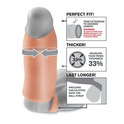 FANTASY X-TENSIONS - ESTENSIONE PER PENE REAL FEEL XL