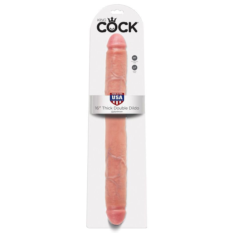 KING COCK - DILDO SPESSO DOPPIA PENETRAZIONE 40,6 CM