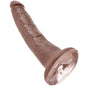 KING COCK - 7 PENI COLOR CIOCCOLATO 17,8 CM