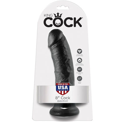 KING COCK - 8 PENI NERI 20,3 CM