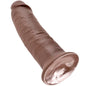 KING COCK - 10 PENI MARRONI 25,4 CM