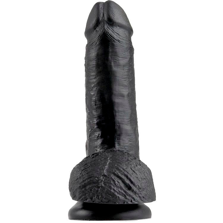KING COCK - 7 PENI NERI REALISTICI 17,8 CM