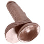 KING COCK - 7 PENI MARRONI REALISTICI 17,8 CM