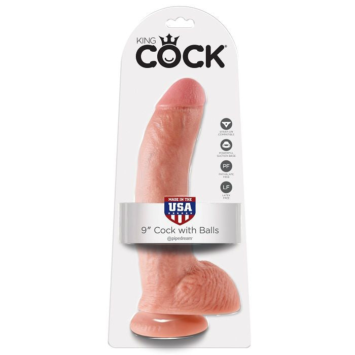 KING COCK - 9 PENI NATURALI REALISTICI 22,9 CM