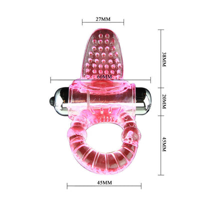 DANCE - SWEET ABS 10 RHYTHMS RING ANELLO VIBRANTE PER PENE ROSA