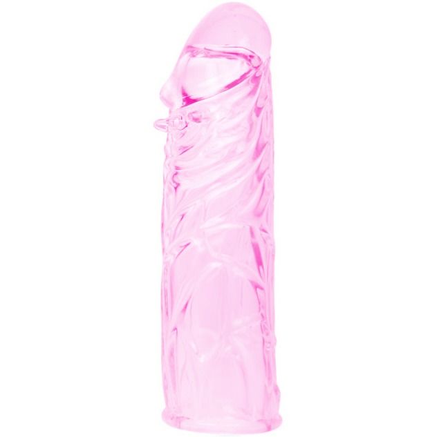 DANCE - GUAINA PER PENE IN SILICONE ROSA STIMOLANTE 13 CM