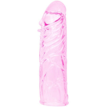 DANCE - GUAINA PER PENE IN SILICONE ROSA STIMOLANTE 13 CM
