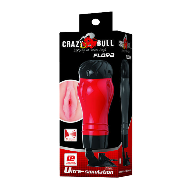 CRAZY BULL - FLORA VAGINA CON BASE MASTURBATORE VOCALE