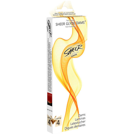 SHEER GLYDE - LENZUOLA IN LATTICE DAMS PER SESSO ORALE VANIGLIA
