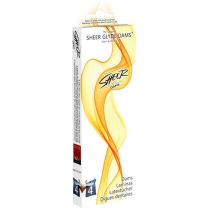 SHEER GLYDE - COLLA PER SESSO ORALE IN FOGLI DI LATTICE DAMS
