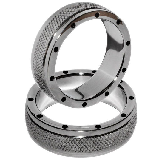 METALLO DURO - ANELLO IN METALLO PER PENE E TESTICOLI 55MM
