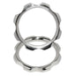 METALLO DURO - ANELLO DI COPPIA IN METALLO DA 45 MM PER PENE E TESTICOLI