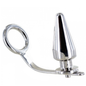 METALLO DURO - ANELLO IN ACCIAIO CON TAPPO ANALE 80 X 55 MM