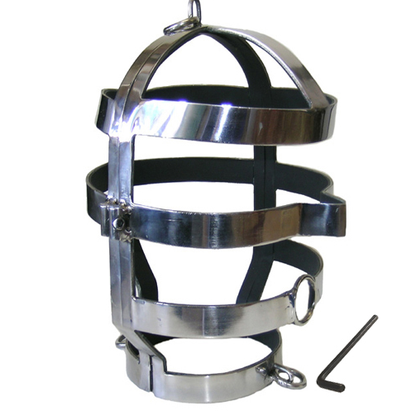 METALLO DURO - MASCHERA CON COLLANA IN ACCIAIO