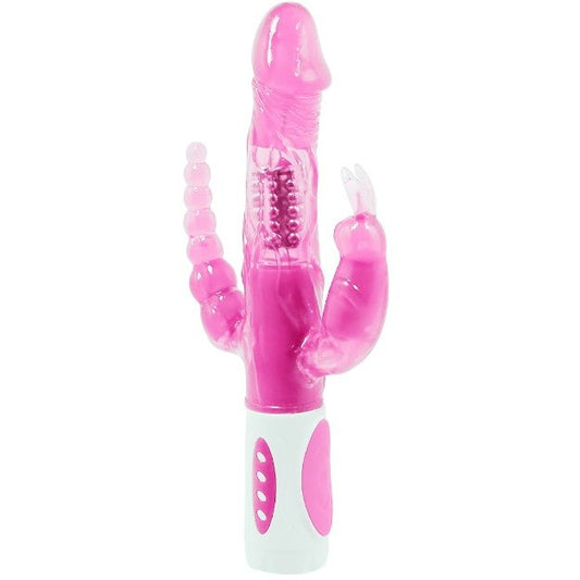 DANCE - PRETTY BUNNY VIBRATORE ROTANTE TRIPLO