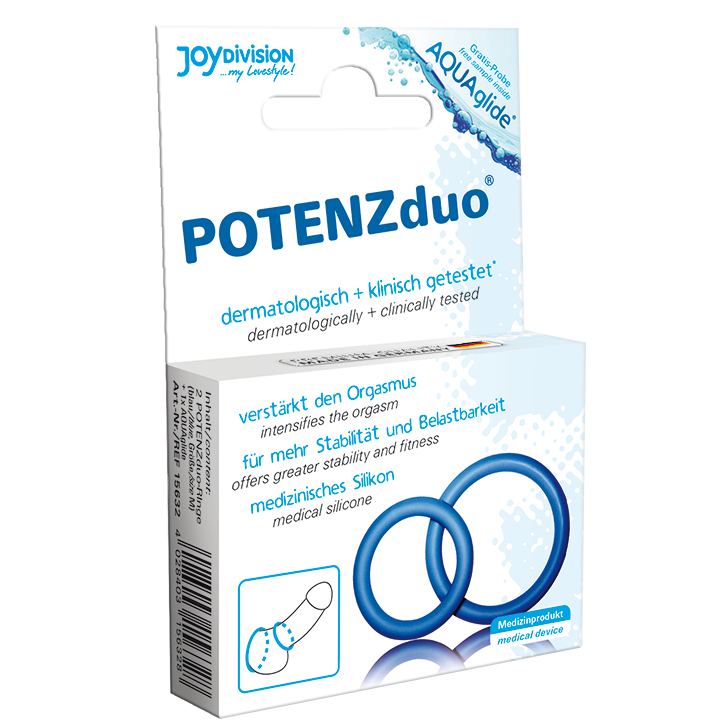 JOYDIVISION POTENZDUO - ANELLI PER PENE BLU - M