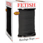 SERIE FETISH FANTASY - SERIE BONDAGE CON CORDA DI SETA NERA 60,96 METRI