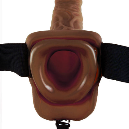 SERIE FETISH FANTASY - IMBRACATURA A 9 PALLE CAVE UOMO 22,9 CM MARRONE