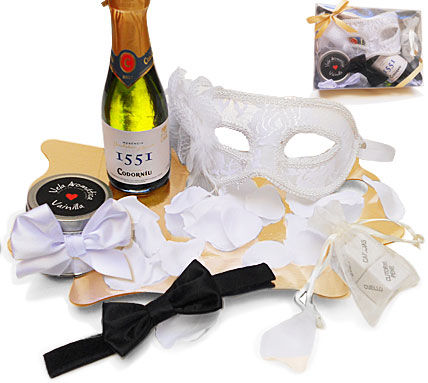 MASCHERA VENEZIANA - KIT EROTICO BIANCO INEDITO