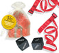INEDITO - KIT SACCHETTI IN ORGANZA CON LACCI ROSSI