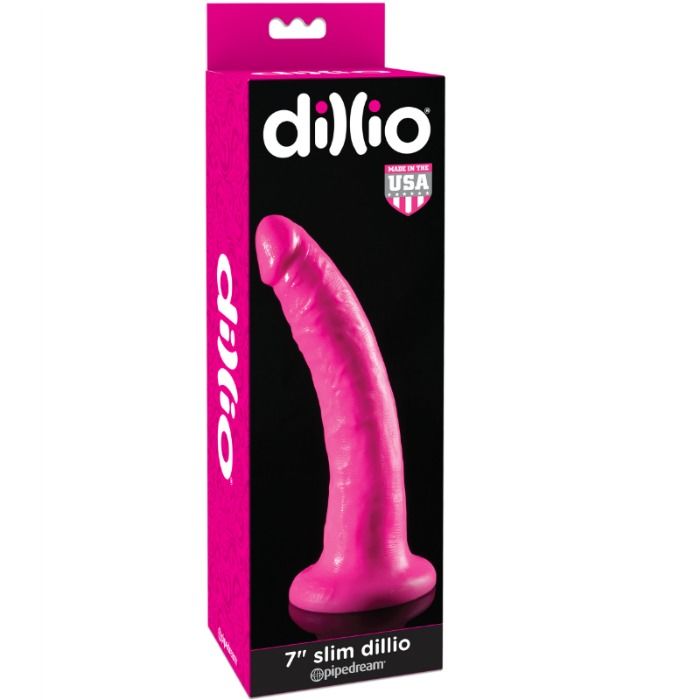 DILLIO - DILDO CON VENTOSA 17,8 CM - ROSA