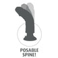 KING COCK - VIBRATORE DILDO 17,78 CM NATURALE