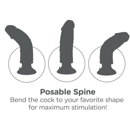 KING COCK - DILDO VIBRATORE CON TESTICOLI 17,78 CM NATURALE