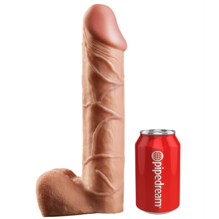 KING COCK - STRAP-ON CON DILDO CAVO DA 30,5 CM E CINGHIE COLOR CARNE