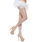 LEG AVENUE - MEDIAS PANTYHOUSE BLANCO PLUS SIZE