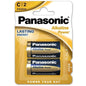 PANASONIC - BATTERIA ALCALINE BRONZO C LR14 BLISTER*2