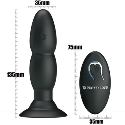 PRETTY LOVE - PLUG VIBRANTE CON TELECOMANDO E ROTAZIONE