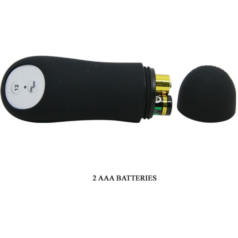 PRETTY LOVE - PLUG ANALE IN SILICONE A FORMA DI PENE E 12 MODALITÀ DI VIBRAZIONE NERO