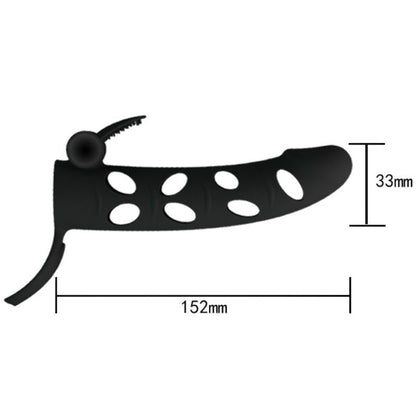 PRETTY LOVE - FUNDA SILICONA CON VIBRACIÓN 15.2 CM