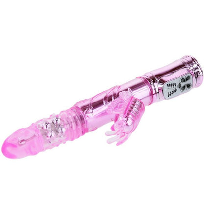 BAILE - VIBRATORE RICARICABILE CON STIMOLATORE A FARFALLA ROTANTE E PULSANTE