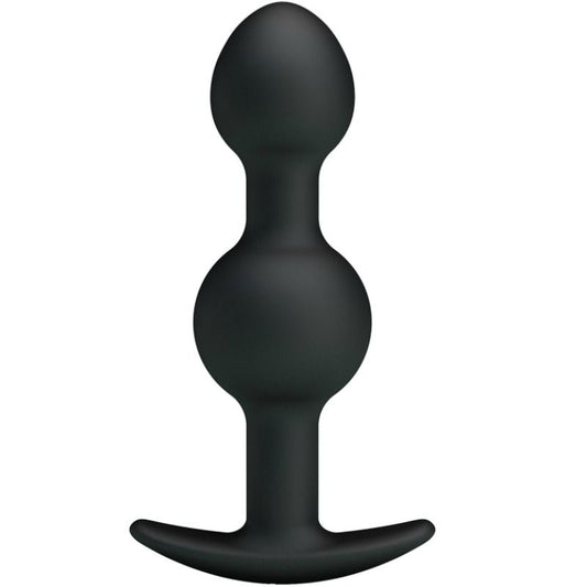 PRETTY LOVE - PALLINE ANALI IN SILICONE PER STIMOLAZIONE SPECIALE 10,3 CM NERO