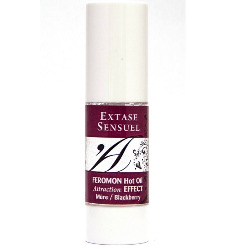 EXTASE SENSUAL - OLIO DA MASSAGGIO EFFETTO CALORE CON FEROMONI DI MORA 30 ML