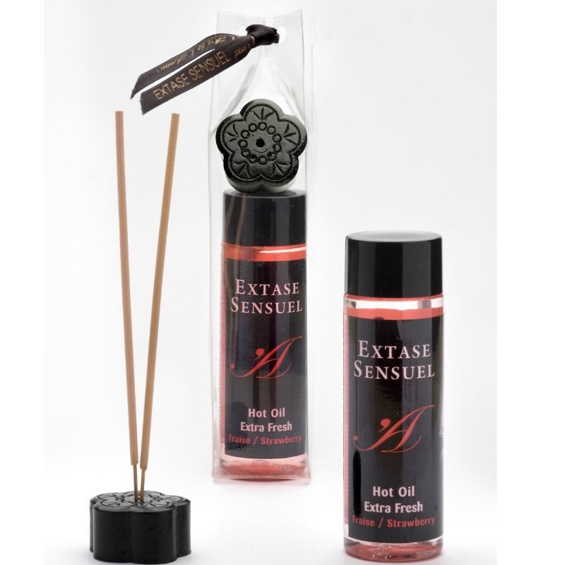 EXTASE SENSUAL - OLIO DA MASSAGGIO EFFETTO FRAGOLA EXTRA FRESCO 100 ML