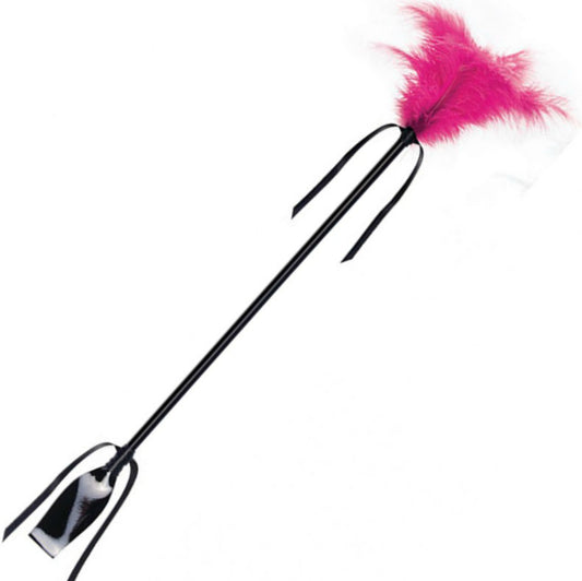 SECRETPLAY - FRUSTA E PIUMA NERA E FUCSIA