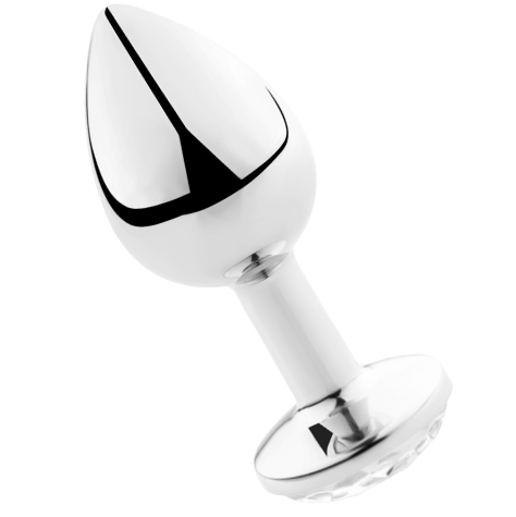 SECRETPLAY - PLUG ANALE IN ALLUMINIO TRASPARENTE 8 CM 