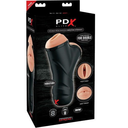 PDX ELITE - MASTURBATORE MASCHILE DOPPIA BOCCA E VAGINA