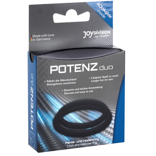 JOYDIVISION POTENZDUO - ANELLI PER PENE NERI - M