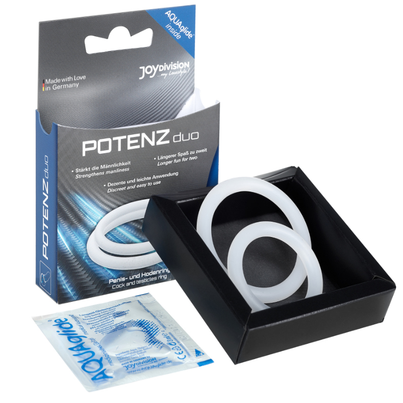 JOYDIVISION POTENZDUO - ANELLI PER PENE BIANCHI - M