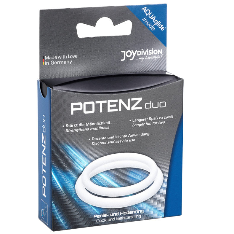 JOYDIVISION POTENZDUO - ANELLI PER PENE BIANCHI - M