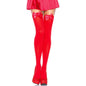 LEG AVENUE - CALZE ROSSE CON FIOCCO ROSSO TAGLIA UNICA