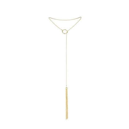 BIJOUX - MAGNIFICA COLLANA IN METALLO CON FRANGE ORO