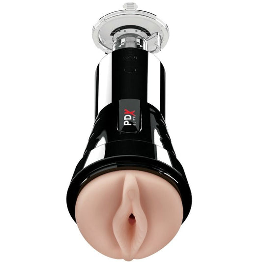 PDX ELITE - Masturbatore vibrante con effetto compressione