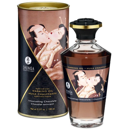 SHUNGA - OLIO DA MASSAGGIO EFFETTO CALORE AL GUSTO DI CIOCCOLATO INTENSO 100 ML