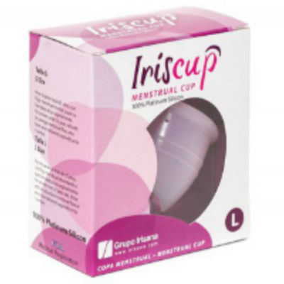 IRISCUP - COPPA MESTRUALE ROSA GRANDE + SACCHETTO STERILIZZATORE IN OMAGGIO