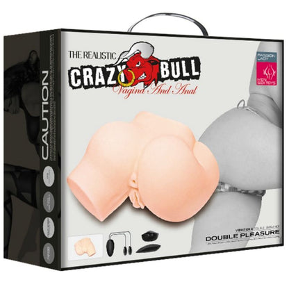CRAZY BULL - BURRO REALISTICO PER VAGINA E ANO CON VIBRAZIONE